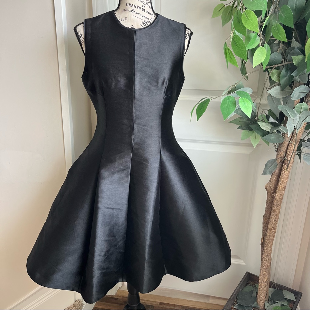 Kate Spade Black Fit-And-Flare Mini Dress